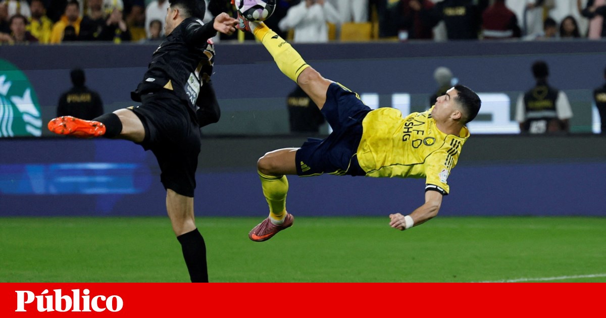 Cristiano Ronaldo marca “de bicicleta” e está a apenas 46 golos dos mil | Futebol internacional