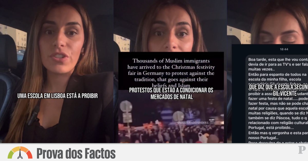 Escola em Lisboa proibiu festa de Natal para alunos? É falso | Falso