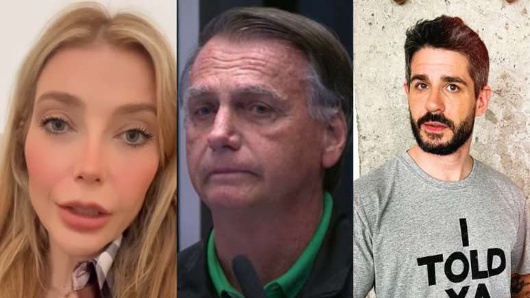 Luiza Possi, Jair Bolsonaro e Pedro Neschling (Reprodução/Instagram/TV Brasil)