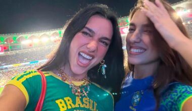 Dua Lipa posta vídeo da torcida do Fluminense