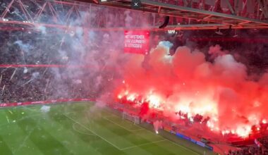 Imagens impressionantes: Ajax x Groningen interrompido