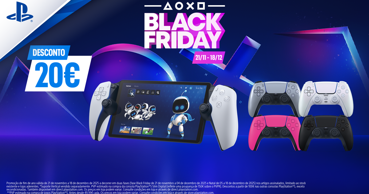Black Friday 2025: Os grandes descontos nos acessórios PS5 já chegaram