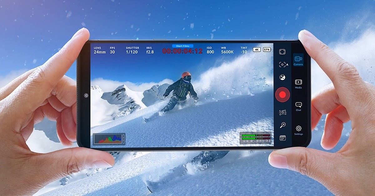 Blackmagic Camera ganha novas funcionalidades para quem faz streaming a partir do smartphone - Apps