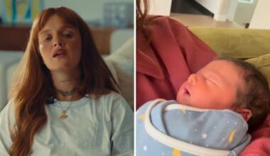 Carolina Deslandes "canta" para o filho recém-nascido e encanta redes sociais