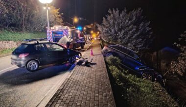 Pai e filha feridos numa colisão na EN17