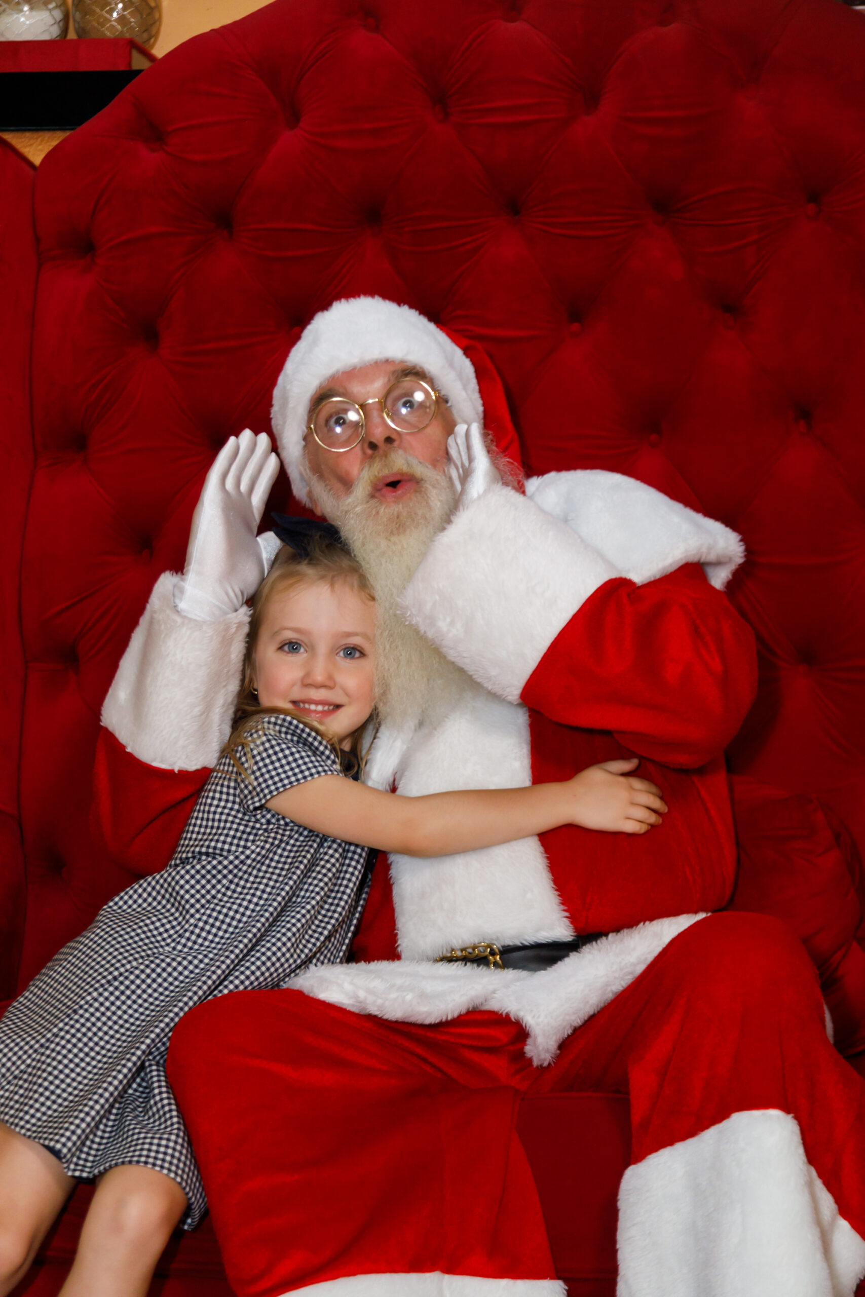 Vicky Justus com o Papai Noel - Fotos: Patrícia Devoraes / Brazil News