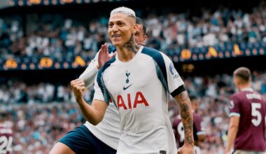 Richarlison marca golaço no Arsenal x Tottenham