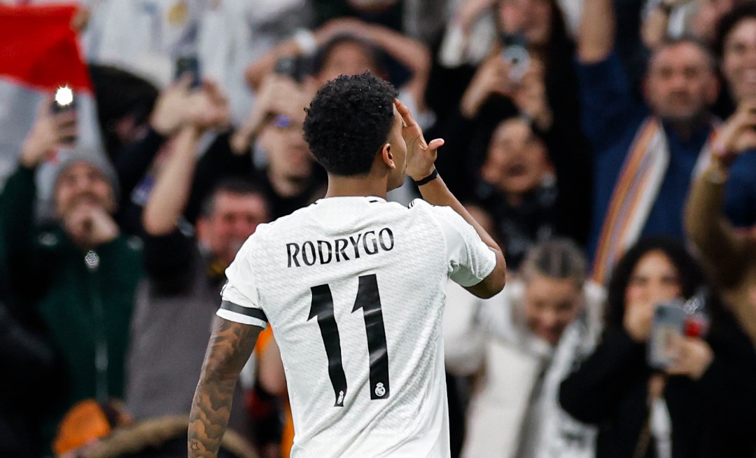 Rodrygo perto de atingir marca negra na história do Real Madrid