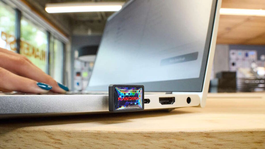 SanDisk USB pequena 1 TB USB-C