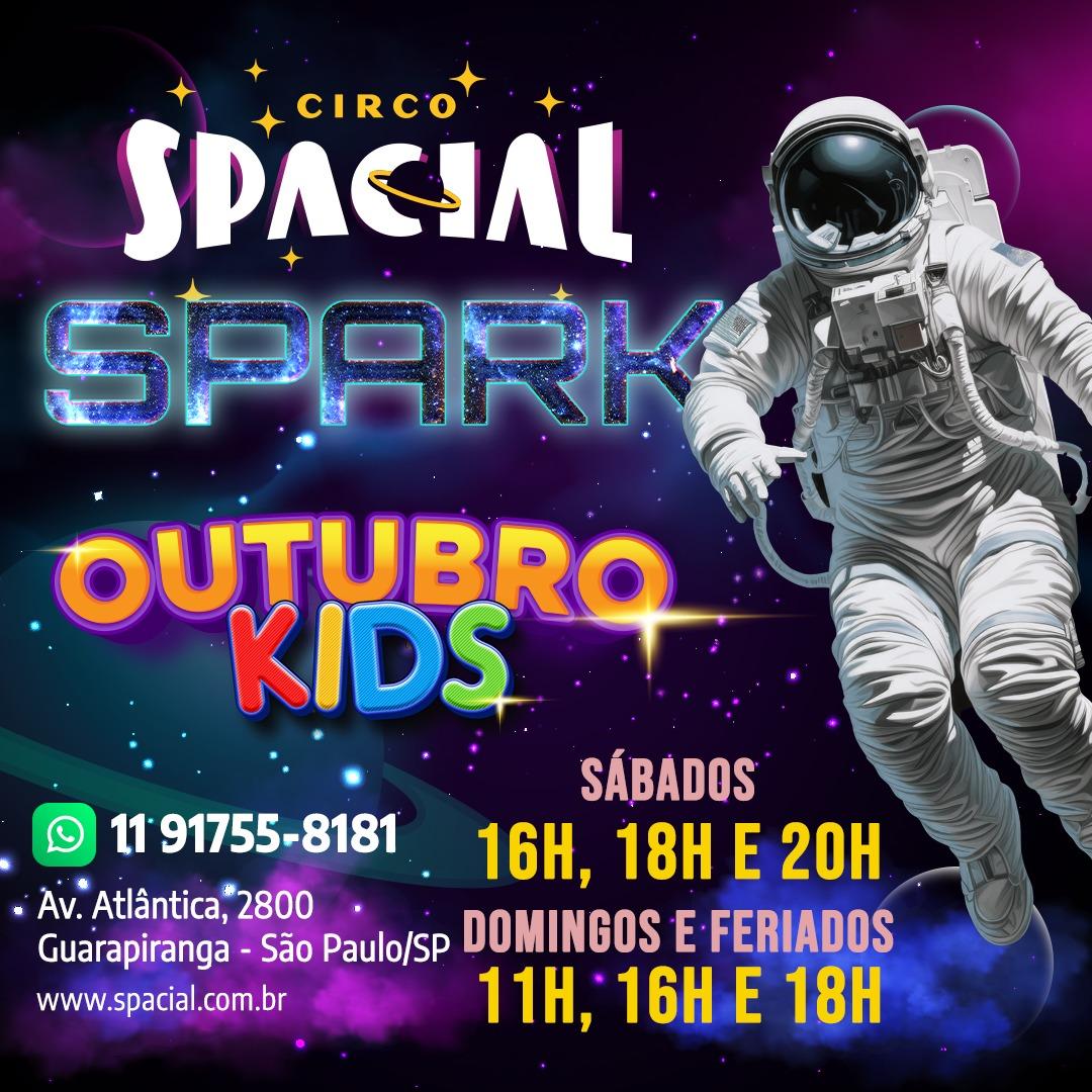 Circo Spacial Spark - Banner de outubro