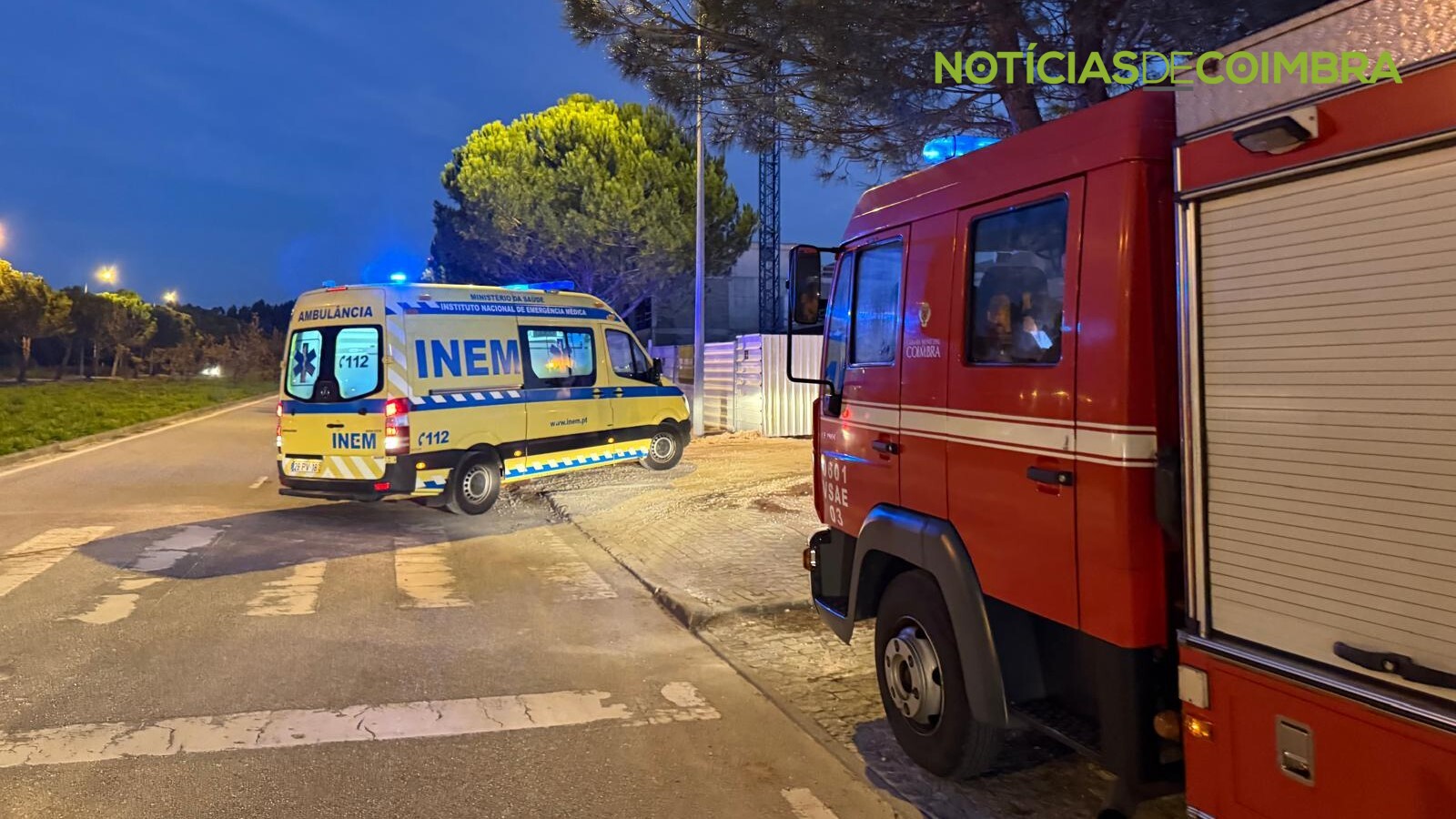 Trabalhador soterrado em obra no Iparque – Notícias de Coimbra