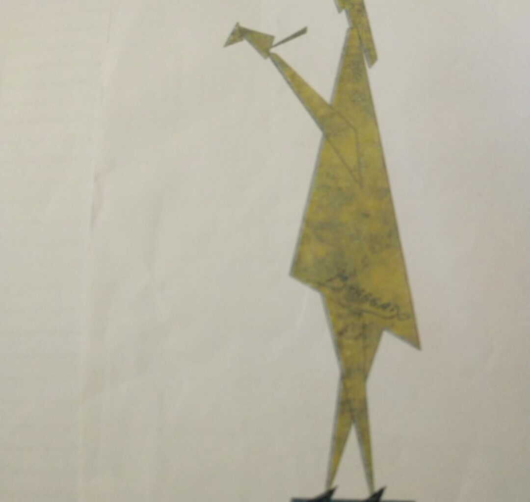 Líder comunitário trabalha para fazer estátua, no bairro Vila Nova, em homenagem às mulheres