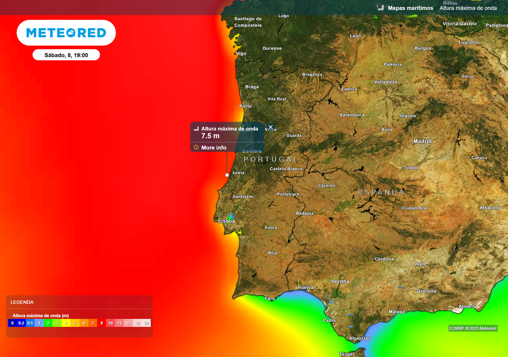 altura máxima de onda
