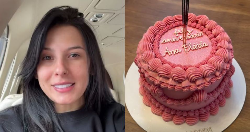 Ana Castela volta ao Brasil após Grammy Latino e ganha bolo de aniversário