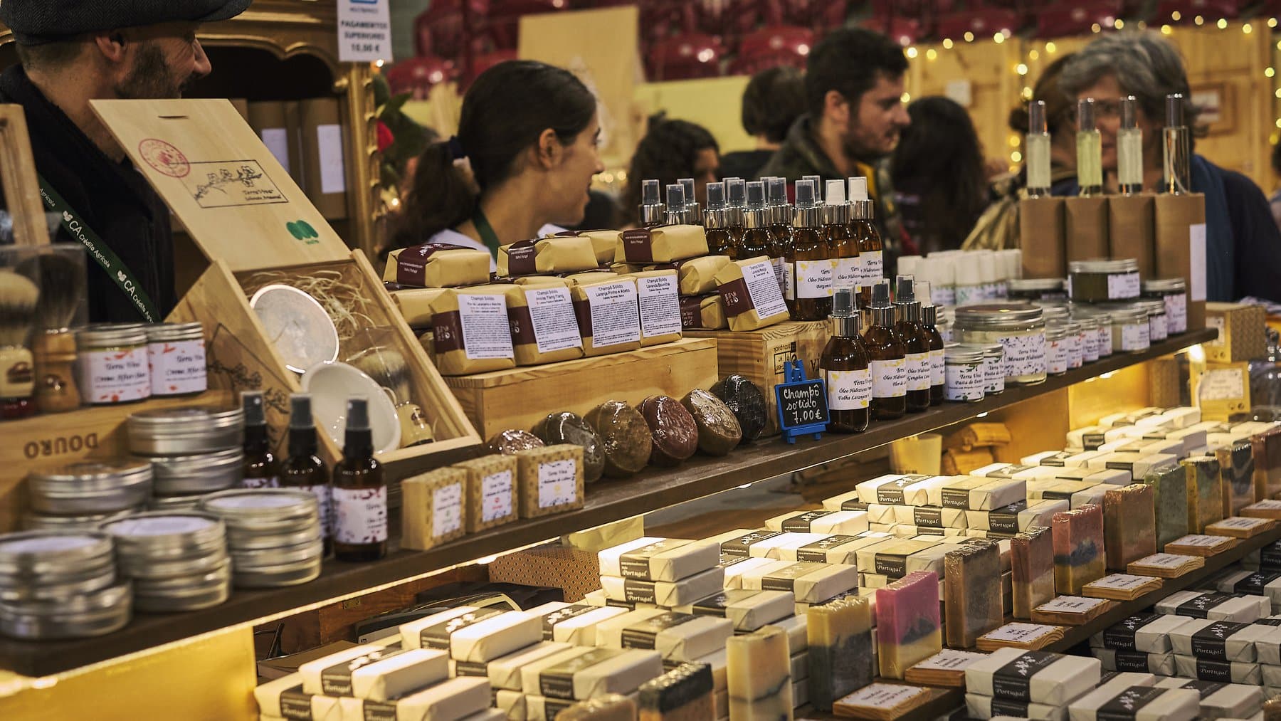 área de presentes no mercado de natal no campo pequeno