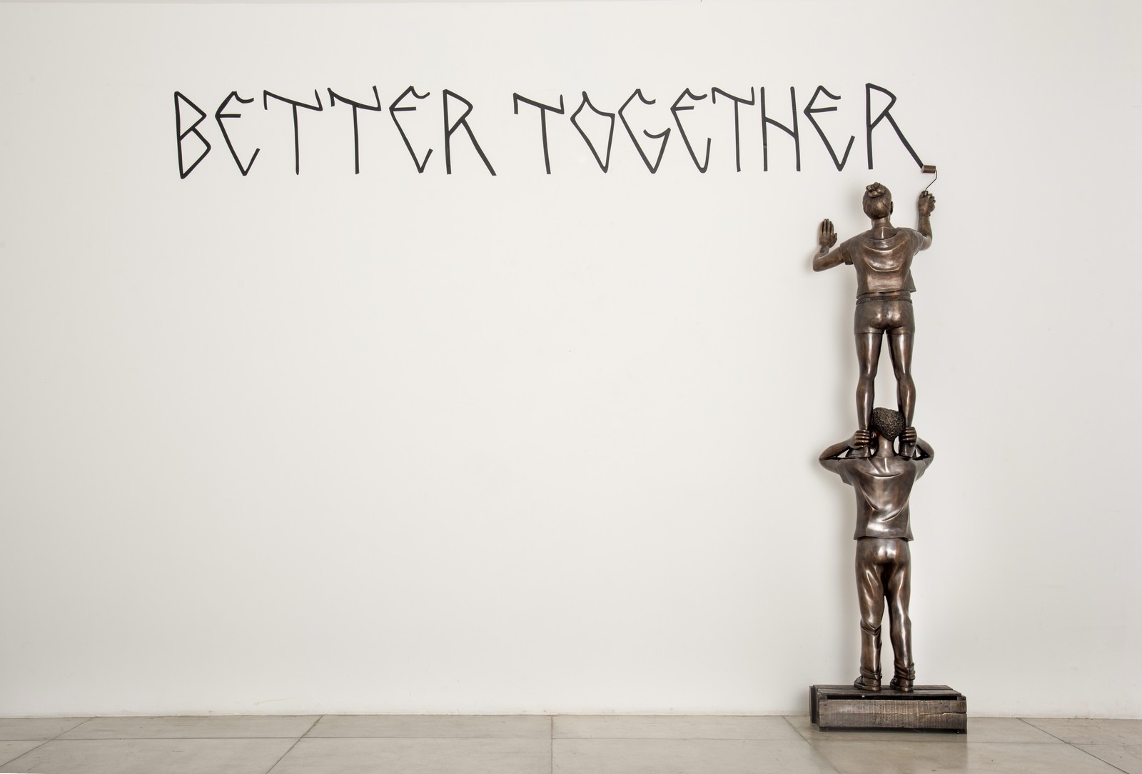 Obra 'Better together', de Flávio Cerqueira, no CCBB — Foto: Divulgação