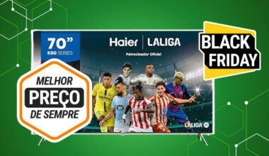 Black Friday 2025: Esta Smart TV Haier 4K de 70" está por menos de 450 € na Amazon!