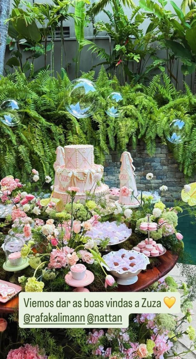 Chá de bebê da Zuza  - Foto: Reprodução/Instagram