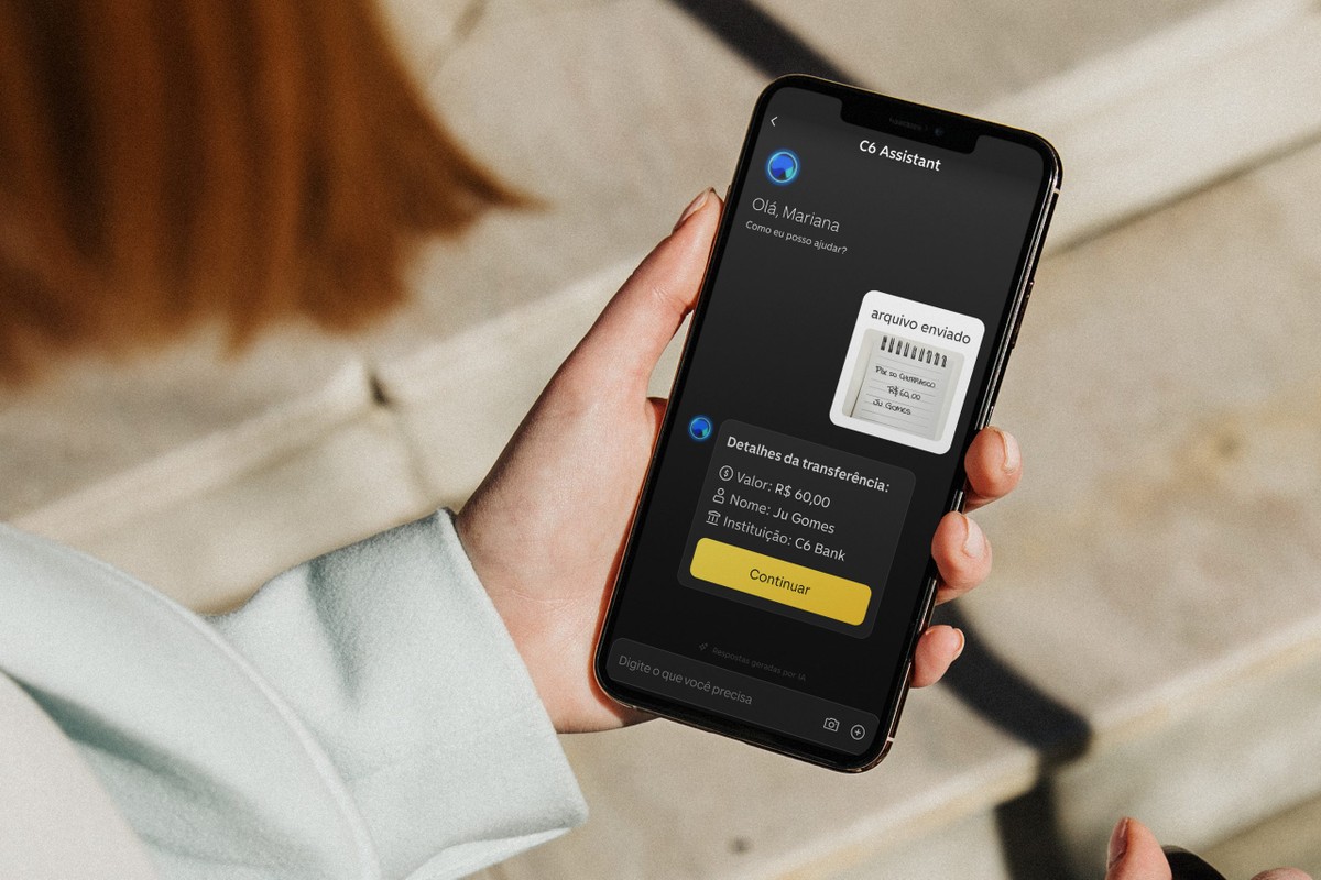 C6 lança função de IA para fazer vários Pix de uma vez; veja como