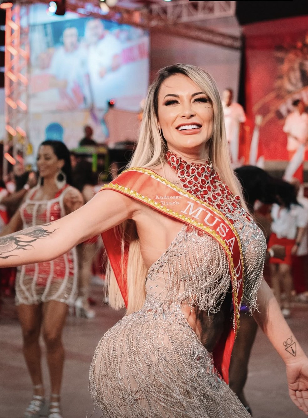 Andressa Urach vai desfilar pela Porto da Pedra — Foto: Reprodução/Instagram