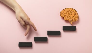 Degraus e um cérebro no último