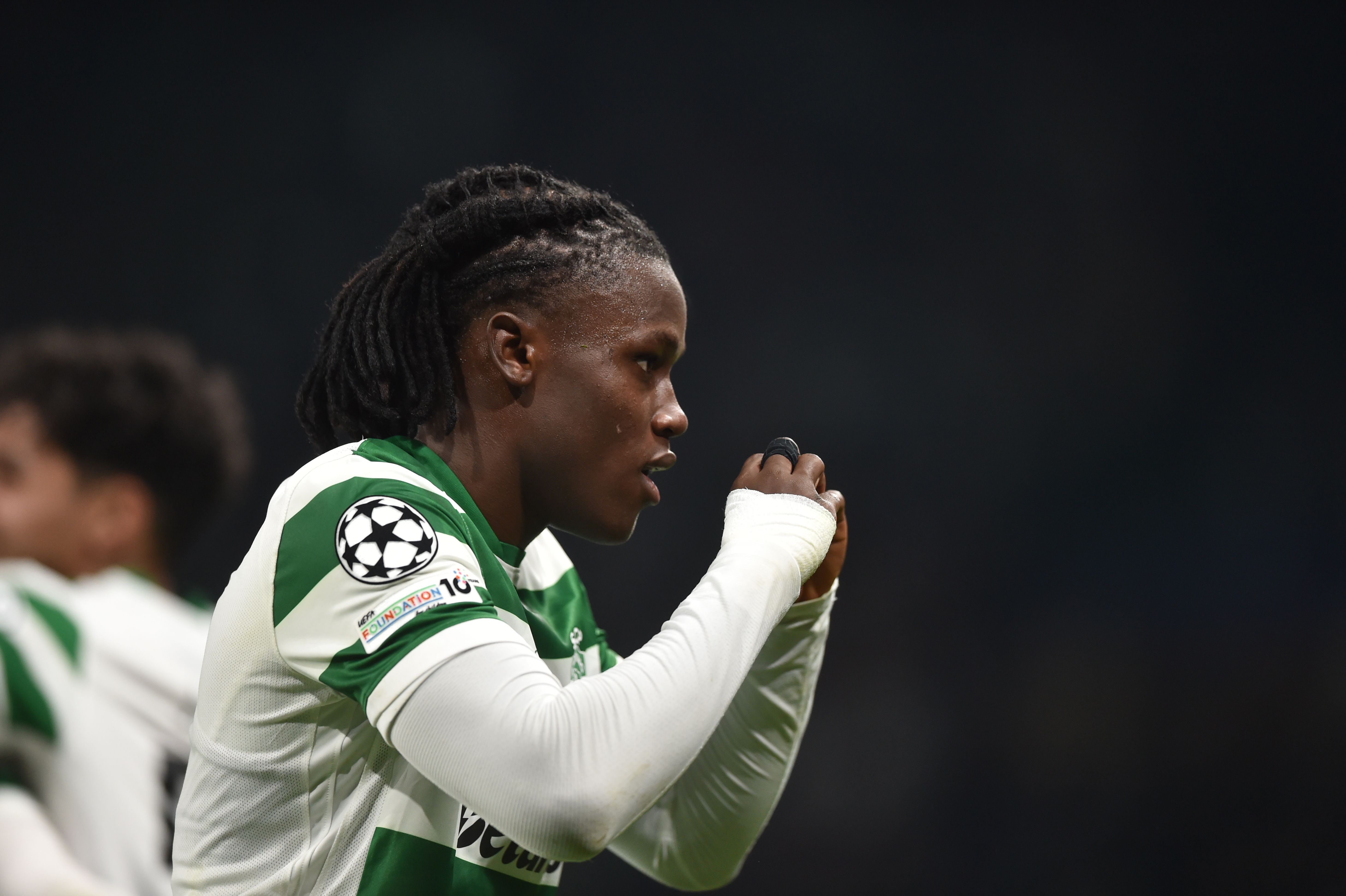 Quenda festeja golo marcado ao Club Brugge - Foto: Miguel Nunes