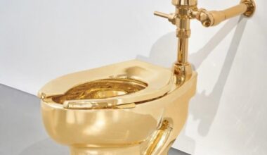 A peça ficou conhecida após ter sido instalada no banheiro do Museu Guggenheim, em 2016, onde recebeu aproximadamente 100 mil visitantes