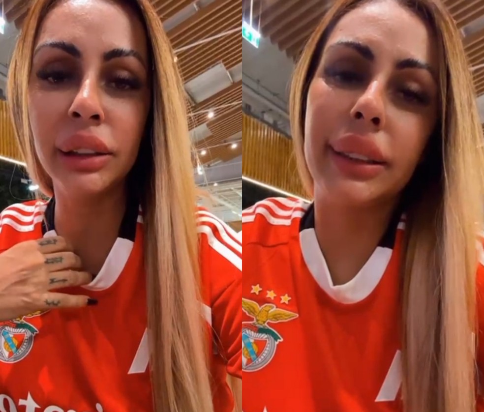 Débora Dunhill relatou discriminação em Portugal ao vestir uniforme do Benfica — Foto: Divulgação CO Assessoria
