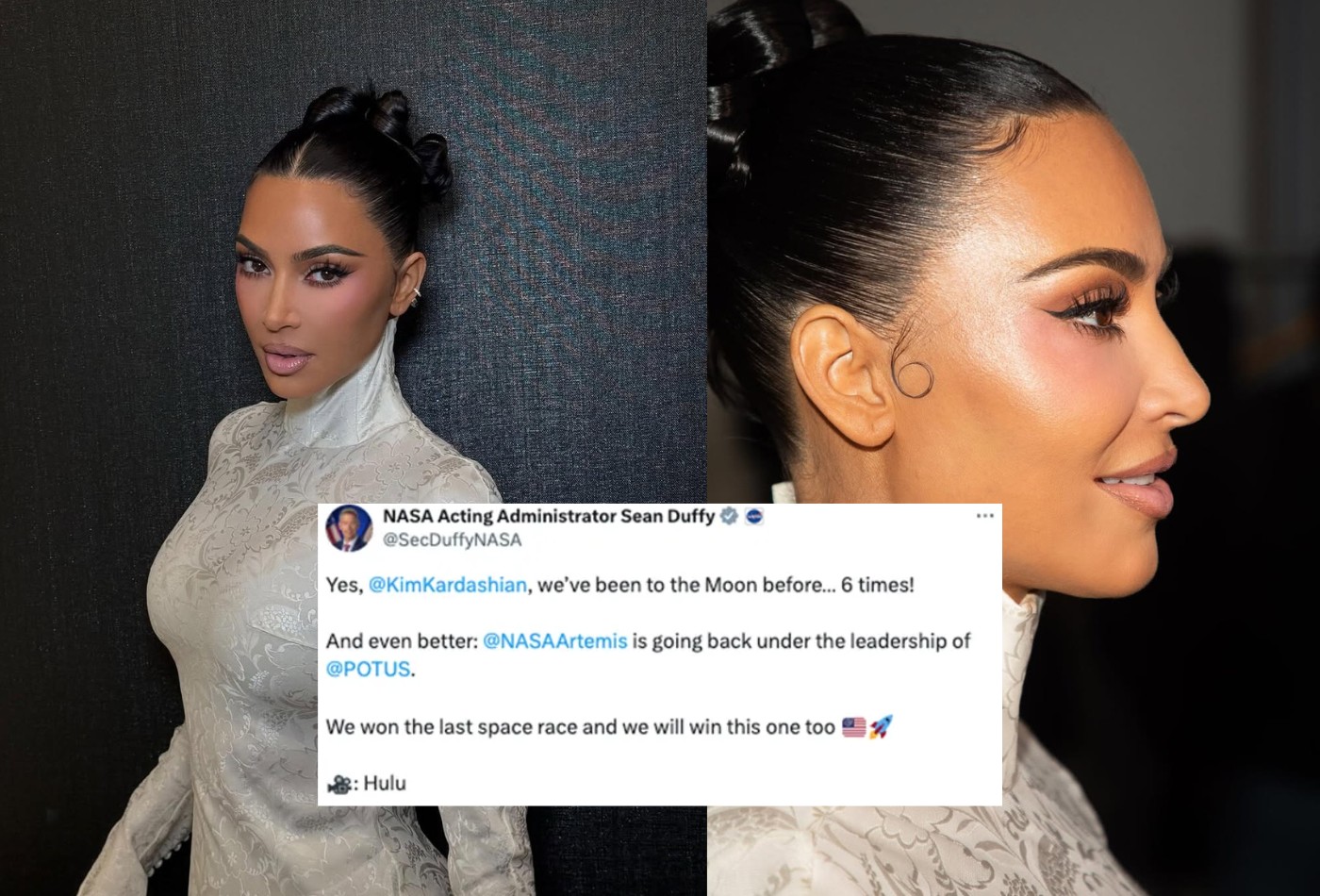 NASA rebate comentário de Kim Kardashian sobre ida do homem à Lua: 'Fomos seis vezes'