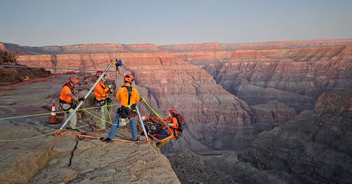 Turista morre depois de escorregar e cair de um precipício de 40 metros no Grand Canyon