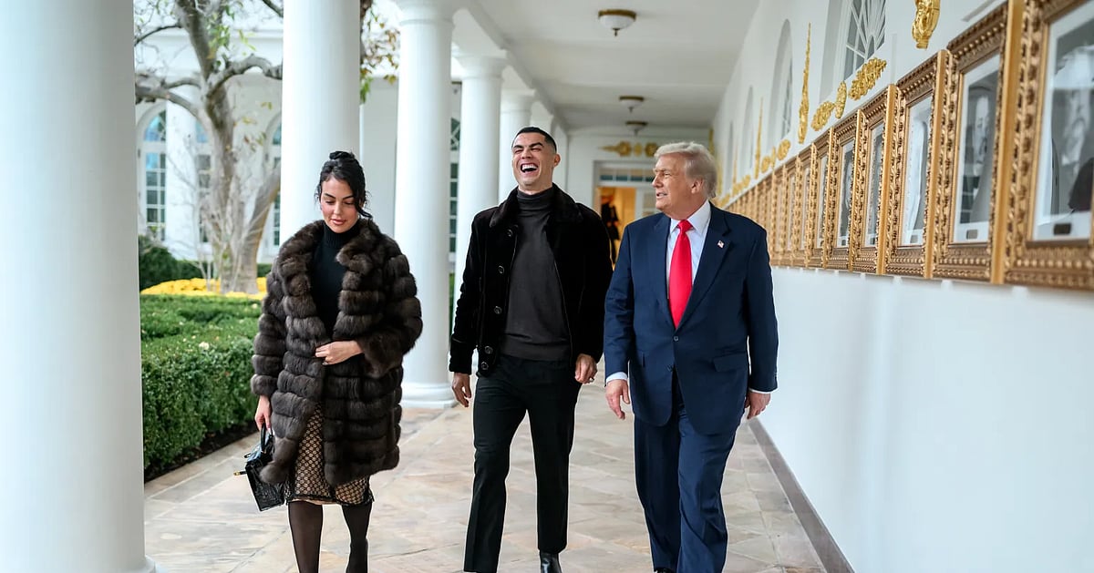 As imagens da visita de Cristiano Ronaldo a Donald Trump na Casa Branca