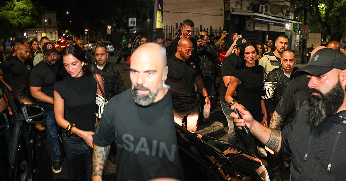 Dua Lipa sai de bar com reforço e polícia militar esclarece: 'Garantir a segurança das pessoas' - Gshow
