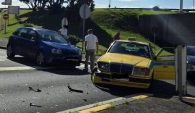Choque em Santa Cruz à saída da via rápida