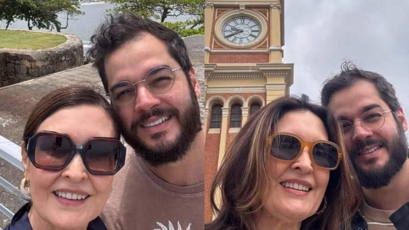Fátima Bernardes comemora oito anos com Túlio Gadêlha