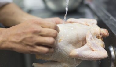 Muitos de nós lavamos o frango. É desnecessário e pode ser perigoso