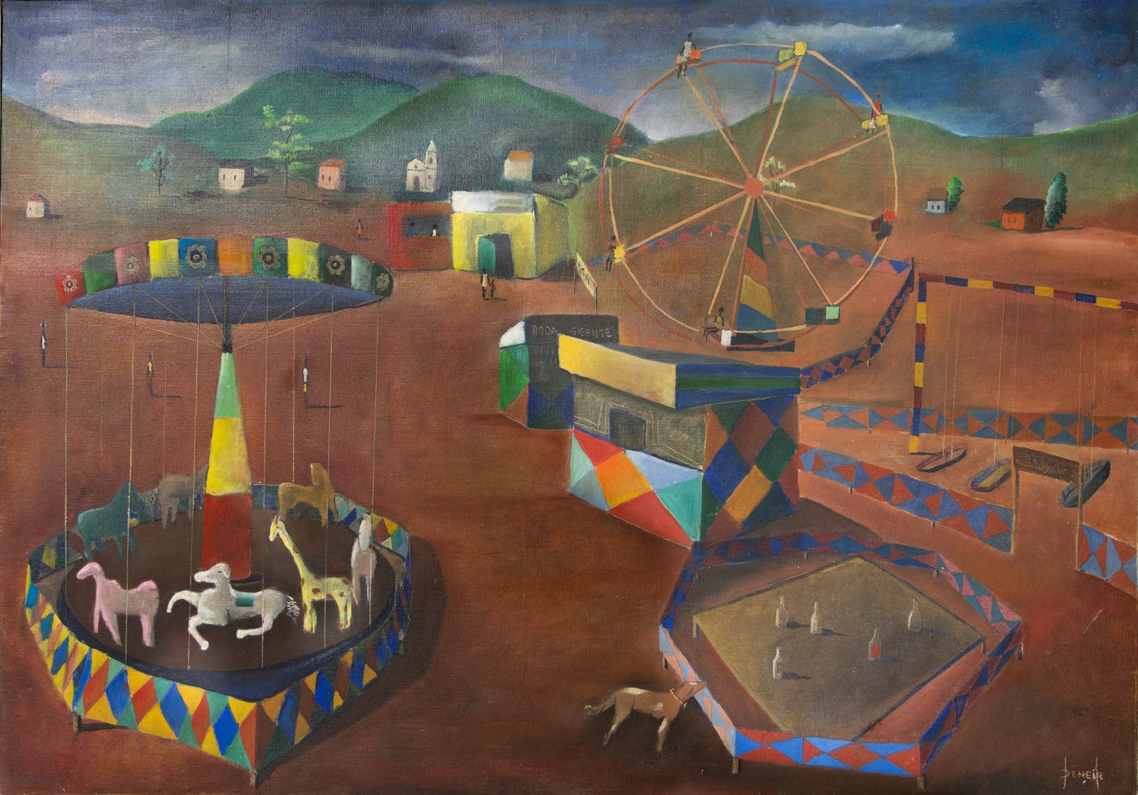 Obra de Deneir Martins, exposta no Museu do Folclore — Foto: Divulgação