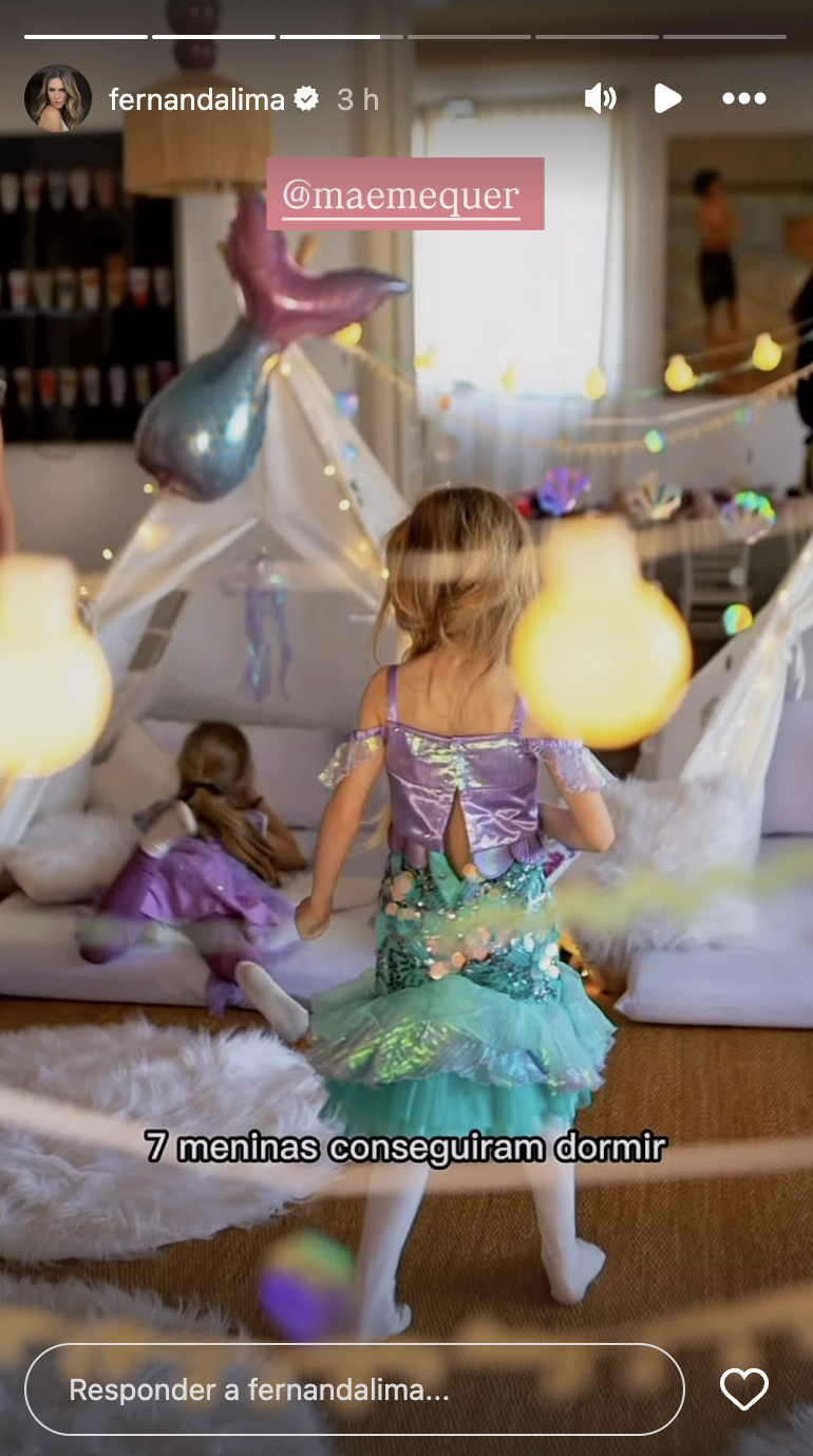 Fernanda Lima mostra a festa de aniversário da filha - Foto: Reprodução / Instagram