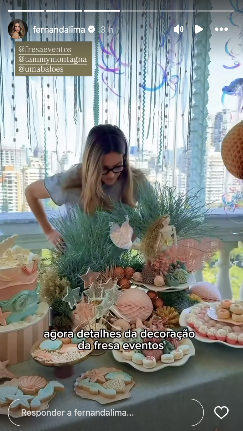 Fernanda Lima mostra a festa de aniversário da filha - Foto: Reprodução / Instagram