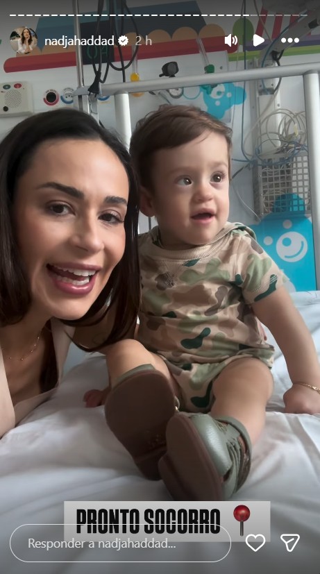 Nadja Haddad com o filho, José - Foto: Reprodução / Instagram @nadjahaddad