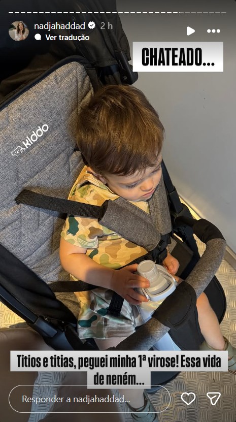 José, filho de Nadja Haddad - Foto: Reprodução / Instagram @nadjahaddad