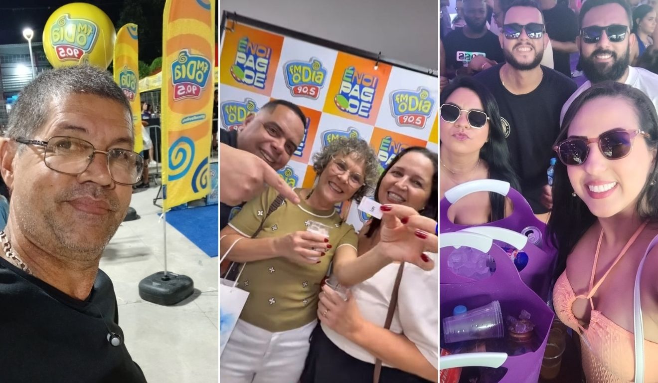 Paulo, Shirley e Pamella são ouvintes da FM O Dia Vitória (Fotos: Acervo pessoal)