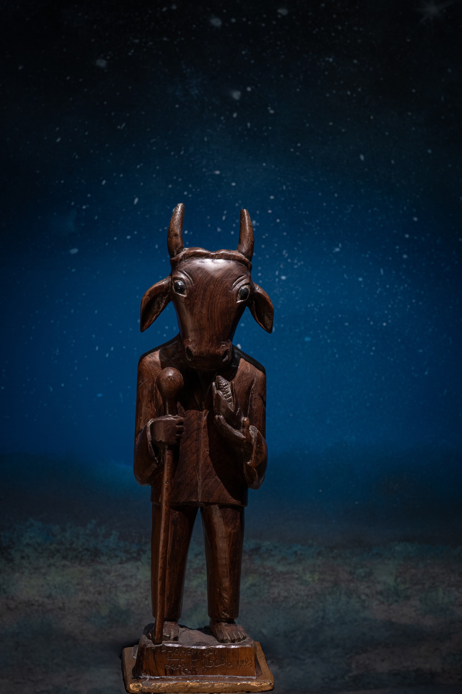 Obra de Lafaete Rocha em 'Mata viva', do Crab — Foto: Divulgação/Cadu Piloto