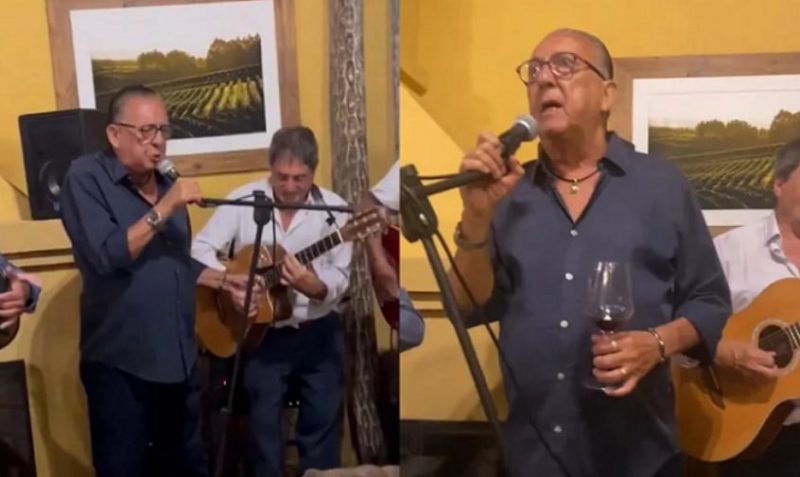 Galvão solta a voz em vídeo grava por sua esposa - Reprodução