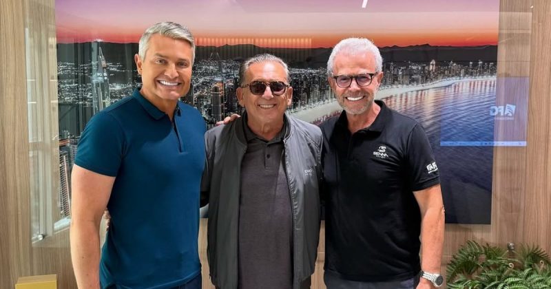 Galvão Bueno vem a Balneário Camboriú e conhece Senna Tower - FG Empreendimentos/Divulgação