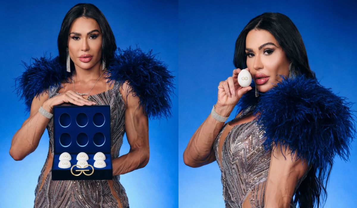 Gracyanne Barbosa apresenta a marca Gracyovos.