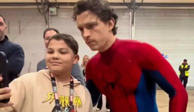 Fã participa das gravações de Homem-Aranha 4 e conhece Tom Holland