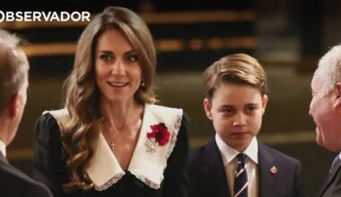 Kate e George lideram eventos do Dia da Memória – Observador