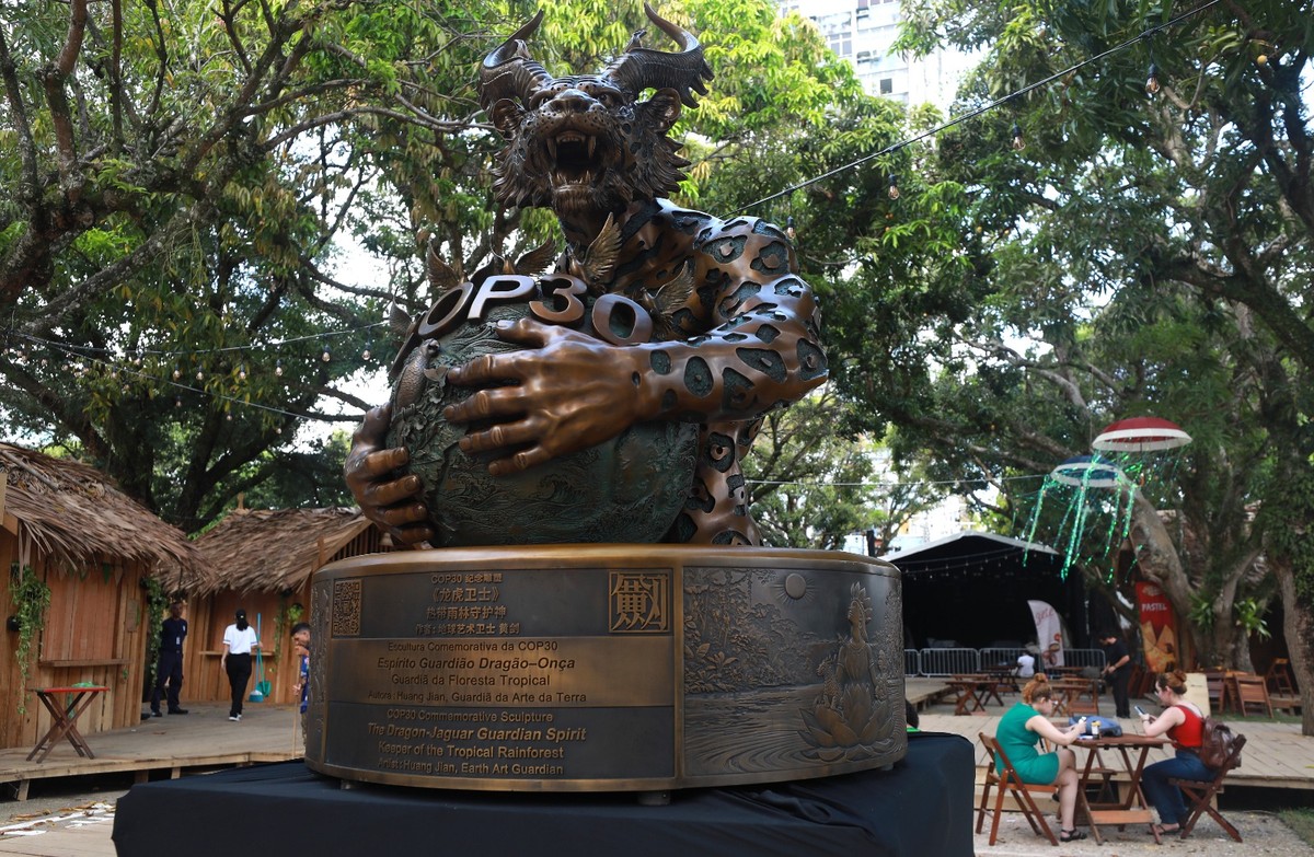 O que significa a estátua dragão-onça que a China deu ao Brasil na COP30 | COP30 Amazônia