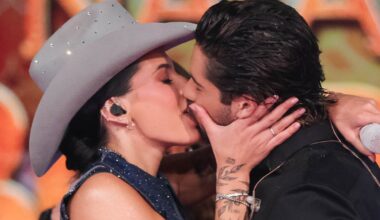 Zé Felipe e Ana Castela beijam muito (!!!) em gravação; fotos