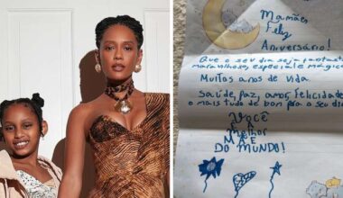 Taís Araújo celebra 47 anos com homenagem emocionante da filha caçula